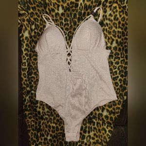 2/$20 BNWT Glitter Pink Bodysuit